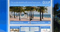 Desktop Screenshot of ftlauderdalerealestateteam.com